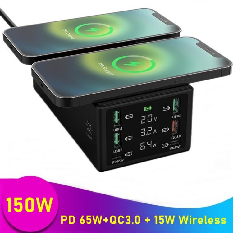 all in one place אביזרים 150W Usb Charger Multi Qi Wireless Charger for IPhone 11 12 Pro Max PD 65W QC 3.0 Fast Charging Dock Station for Macbook Air Pro