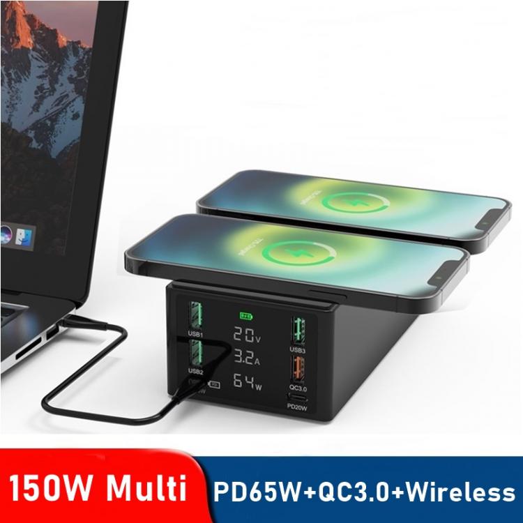 all in one place אביזרים 150W Multi USB Wireless Charger for IPhone 11 12 Pro Max PD 65W Charger QC 3.0 Fast Charging Dock Station for Macbook Air Pro
