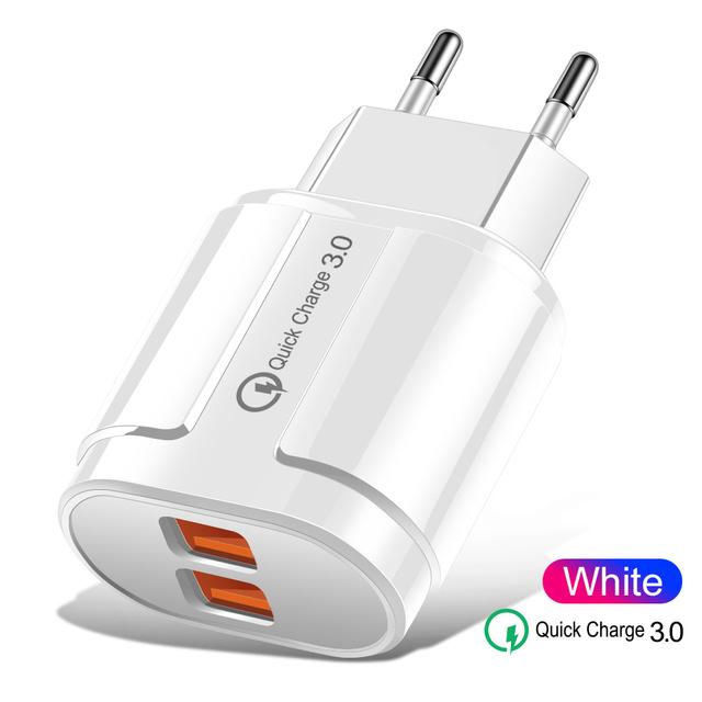 all in one place אביזרים 2 USB 5V 2A EU Plug LED Light  Adapter Mobile Phone Wall Charger Device Quick Charge QC 3.0 Mobile Charger Fast Charger