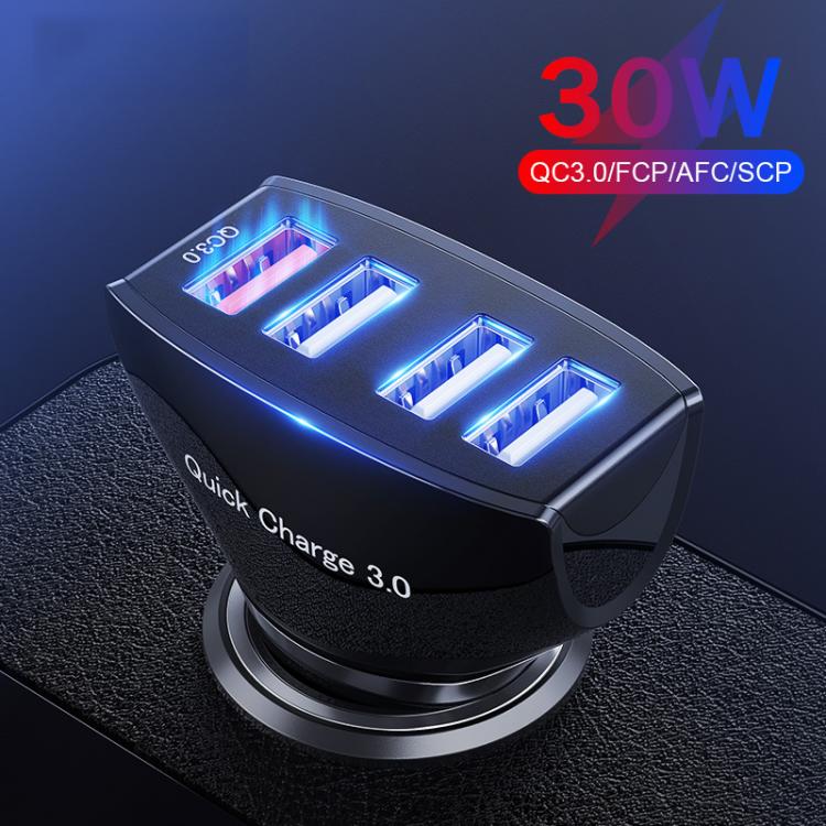 all in one place אביזרים LOVECOM 30W 4 Ports Car Charger Quick Charge 3.0 Dual USB Adapter Fast Charging For iPhone Samsung Xiaomi Phone Car-Charger