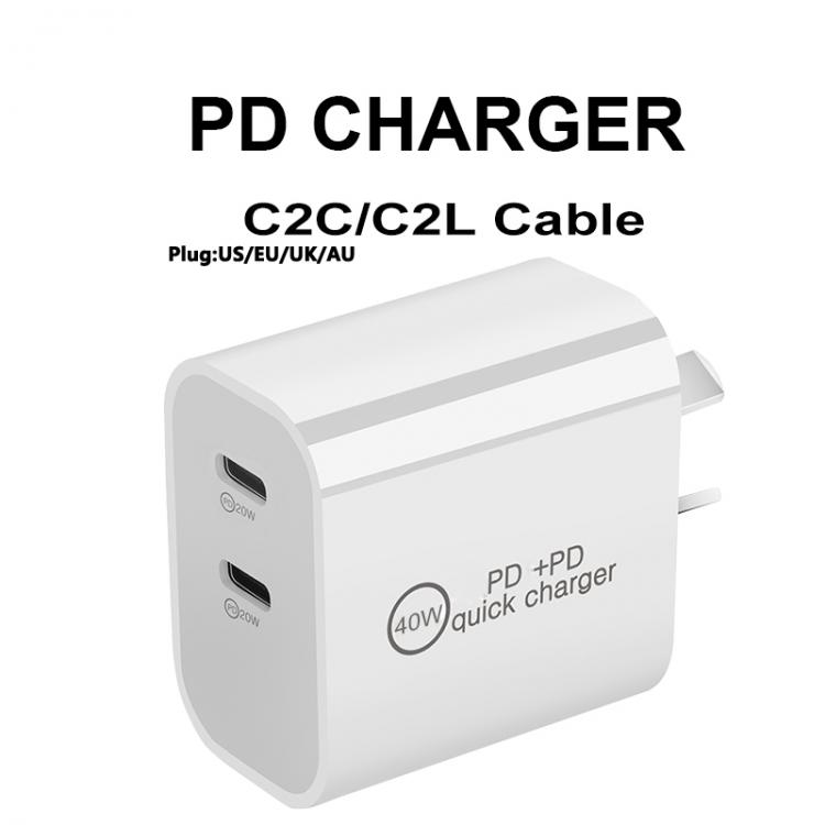 all in one place אביזרים Phone Charger 40W Fast Charger for iPhone 13 pro max 12 11 pro EU US Plug Type C Quick Charging for Xiaomi Samsung