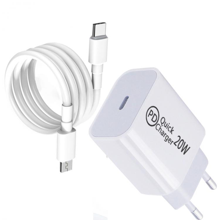 all in one place אביזרים For iphone 12 pro max 13 11 quick charger Adapter Fast Charger 20W EU Power Adapter For samsung Galaxy Note20 S20 TypeC Cable