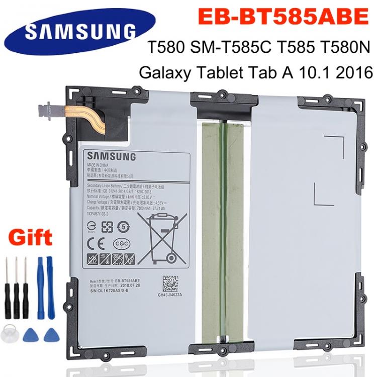 all in one place אביזרים SAMSUNG Orginal Tablet EB-BT585ABE 7300mAh battery For Samsung Galaxy Tablet Tab A 10.1 2016 T580 SM-T585C T585 T580N  +Tools