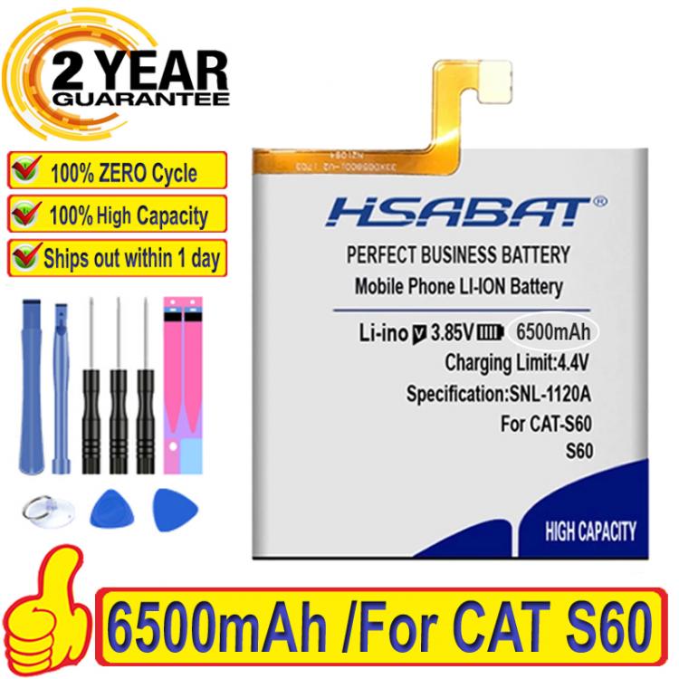 all in one place אביזרים Top Quality 6500mAh  Battery for Caterpillar CAT S60 Mobile Phone Replacement Accumulator