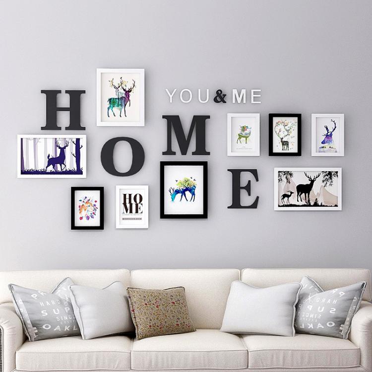 all in one place מלאכת יד Photo Wall Frame Combination Living Room Home Decoration 5 7 10 Inches Modern Creative European Style Photo Frame Set