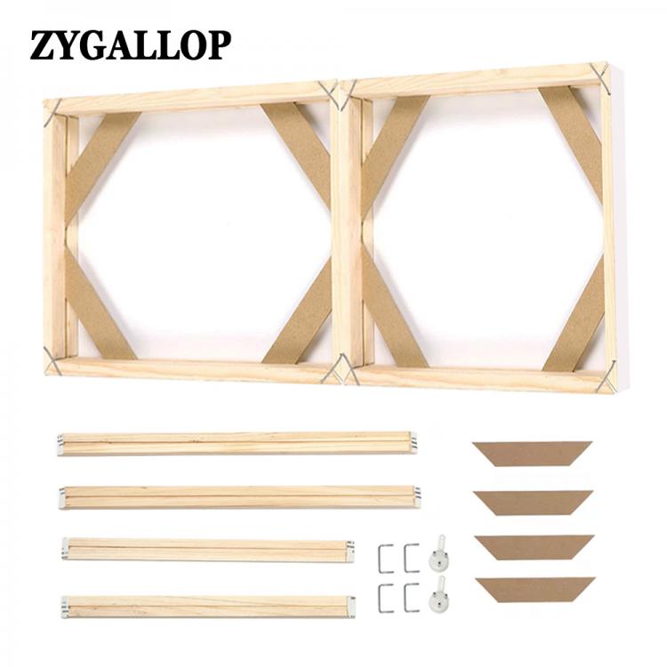 all in one place מלאכת יד Large Size Natural Pine Wood Frame for Canvas Paintings Custom Picture Frame Kit DIY Diamond Painting Frame Wall Poster Framed