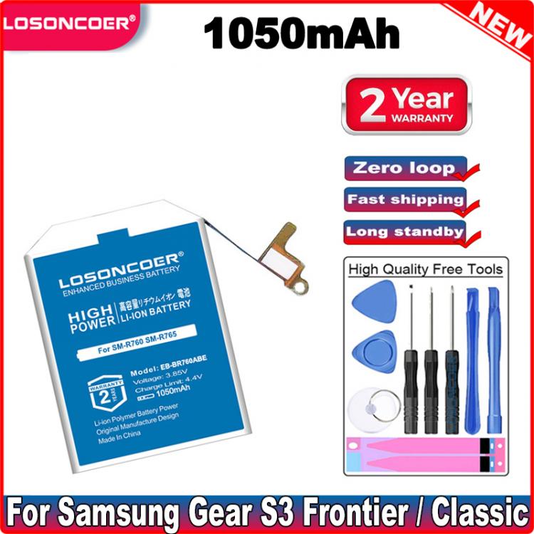 all in one place אביזרים EB-BR760ABE 1050mAh Battery For Samsung Gear 3 Frontier Gear S3 Classic SM-R760 SM-R765 SM-R765S SM-R770 Battery EB-BR760A