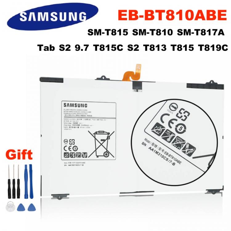 all in one place אביזרים For Galaxy Tab S2 9.7 T815C S2 T813 T815 T819C SM-T815 SM-T810 SM-T817A Original Replacement Samsung Battery EB-BT810ABE 5870mAh
