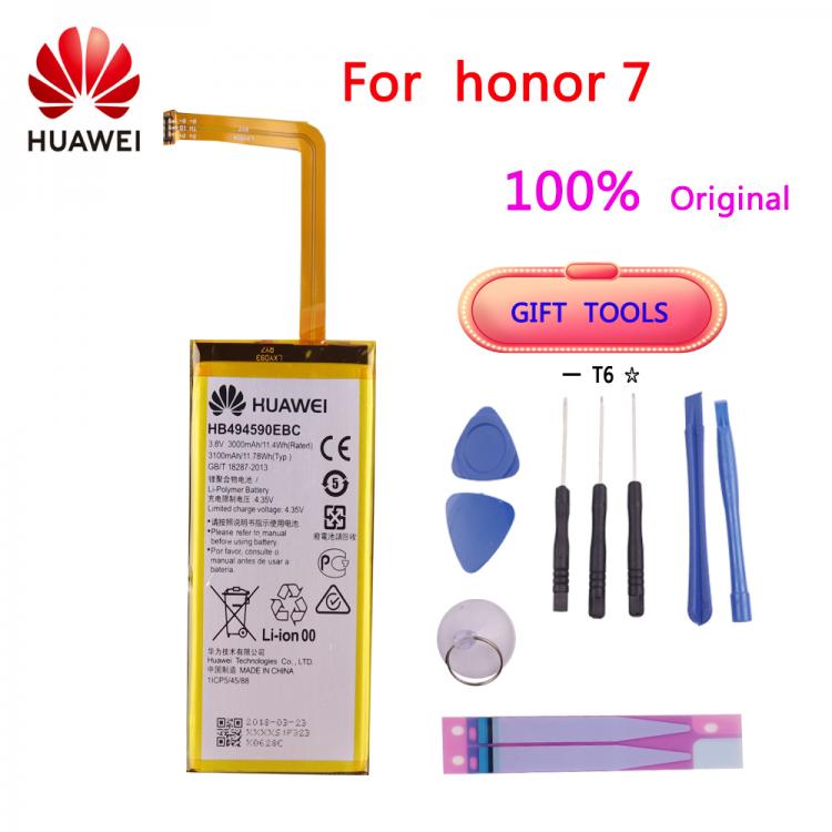 all in one place אביזרים 100% Original HB494590EBC 3000mAh Rechargeable For Huawei Honor 7 Glory PLK-TL01H ATH-AL00 PLK-AL10 Battery