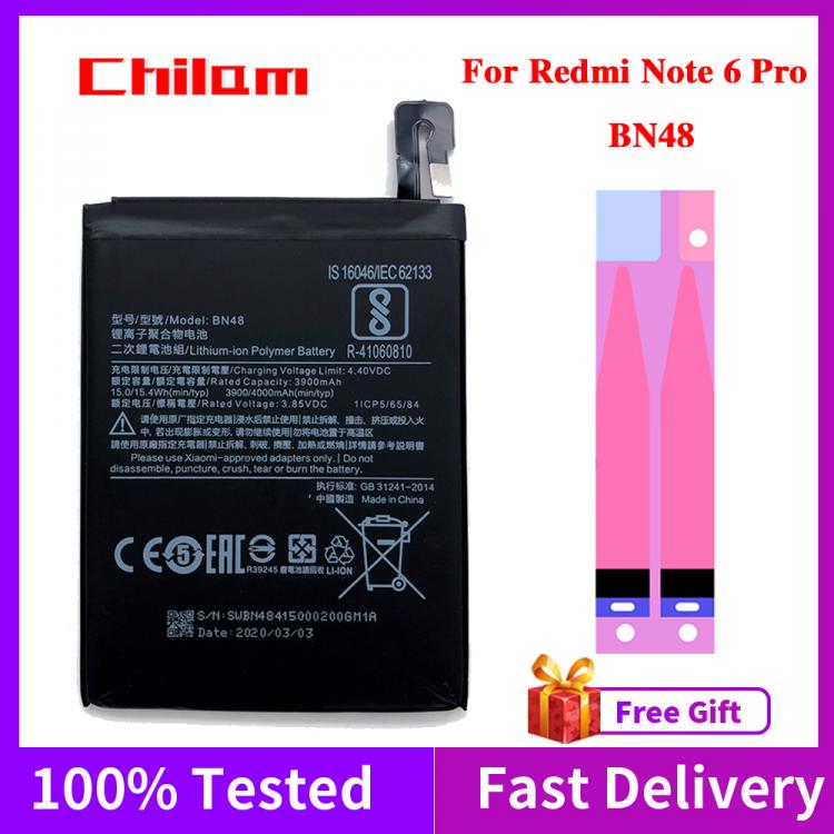 all in one place אביזרים Original Quality Battery BN48 For Xiaomi Redmi Note 6 Pro Battery 4000mAh Real Capacity For Redmi Note 6Pro Replacement Battery