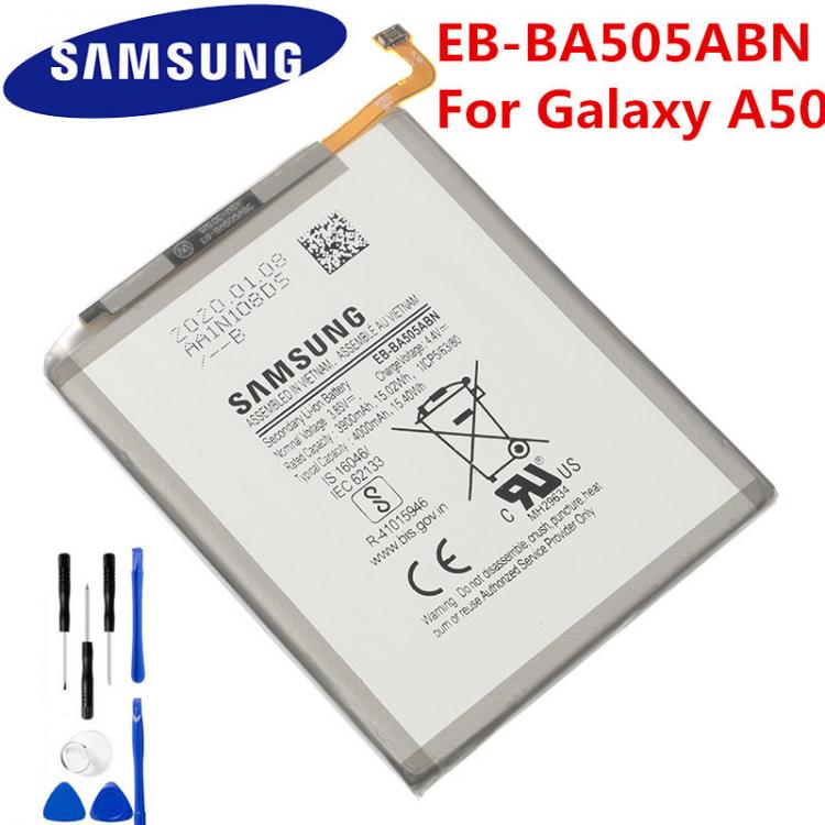 all in one place אביזרים SAMSUNG Orginal EB-BA505ABN EB-BA505ABU battery For Galaxy A50 A505F SM-A505F A505FN/DS A505GN/DS A505W A30s A30 SM-A507FN A50S