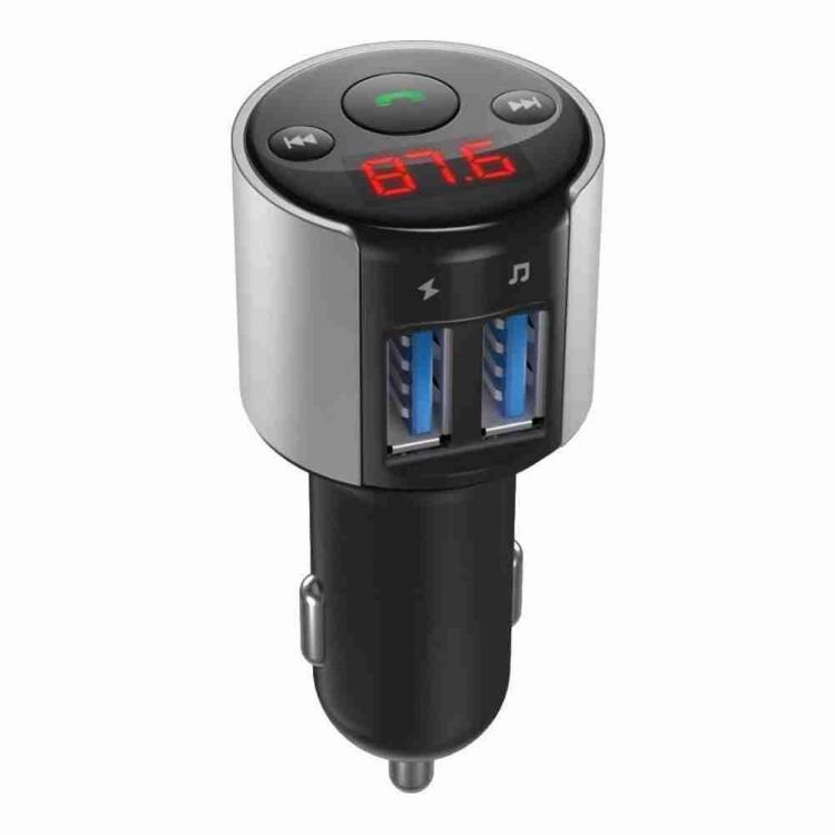 all in one place אביזרים 1pcs Wireless Bluetooth 5.0 Car FM Transmitter MP3 Music Player AUX Radio Adapter Dual USB Charger Handsfree Car Supplies Kits