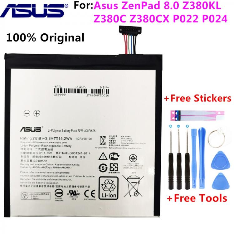 all in one place אביזרים Original ASUS C11P1505 Tablet PC Battery For Asus ZenPad 8.0 Z380KL Z380C Z380CX P022 P024 4000mAh+Free Tools