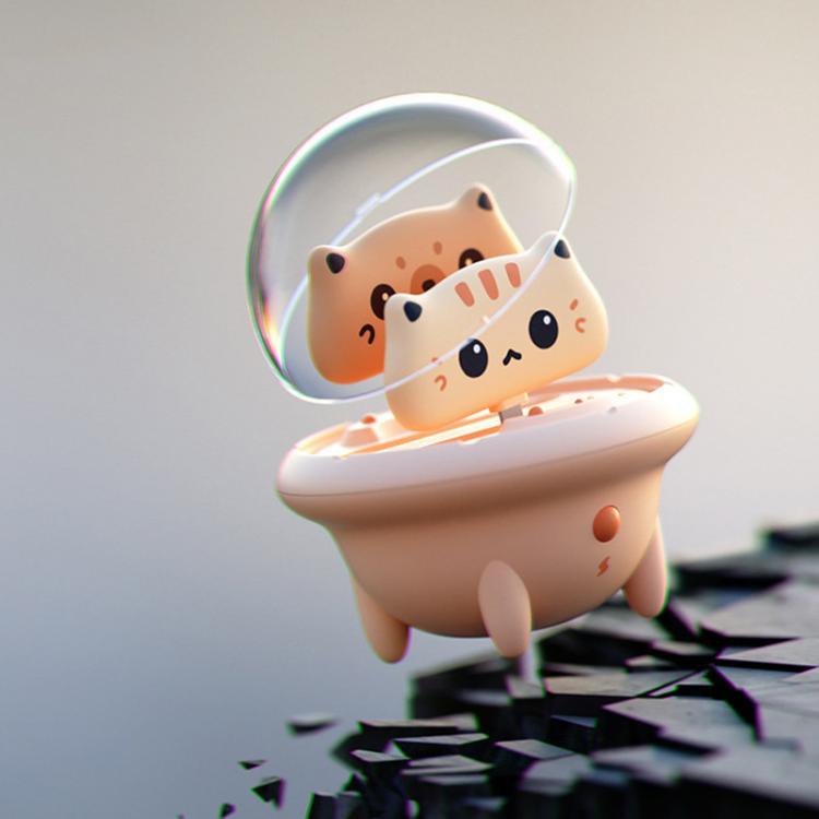 all in one place אביזרים 800mAh Mini Power Bank Cute Cat USBC Portable External Battery Case Charger with LED Night Light for Small Size iphone Powerbank