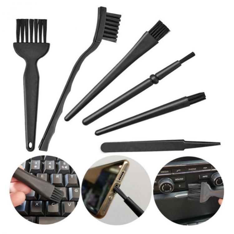 all in one place אביזרים 6PCS Professional Laptop Keyboard Cleaning Kit Portable Plastic Anti Static Computer Phone Hole Dust Brushes Cleaner Accessories