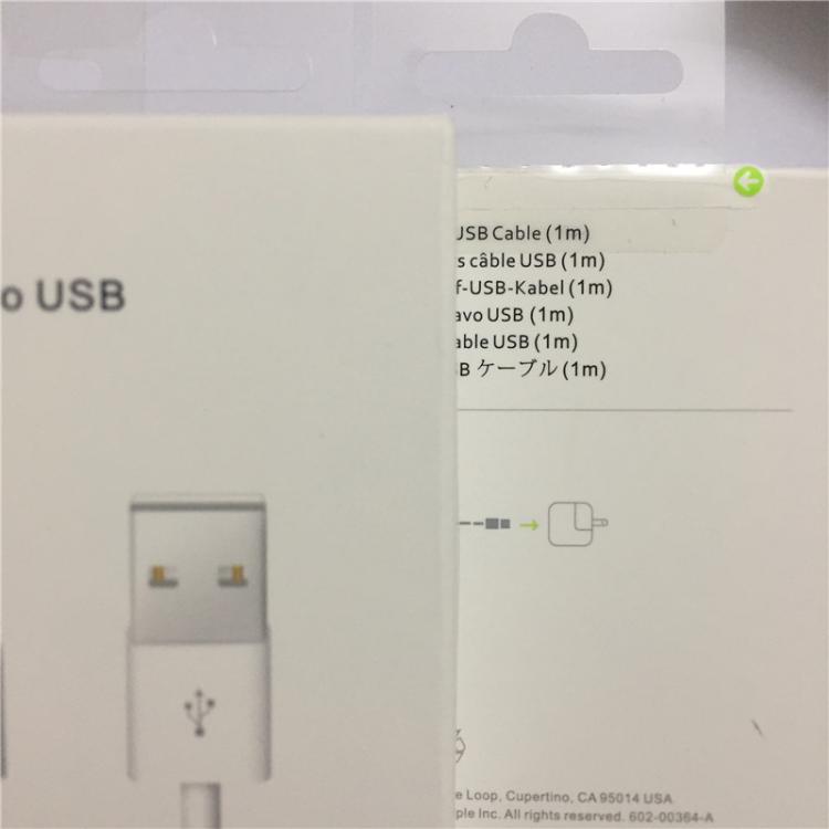 all in one place אביזרים 10 pcs/batch new box OD 3.0 high quality aluminum foil cable 1 m 3 ft USB data sync charger cable for 6 7 8 Logo packaging