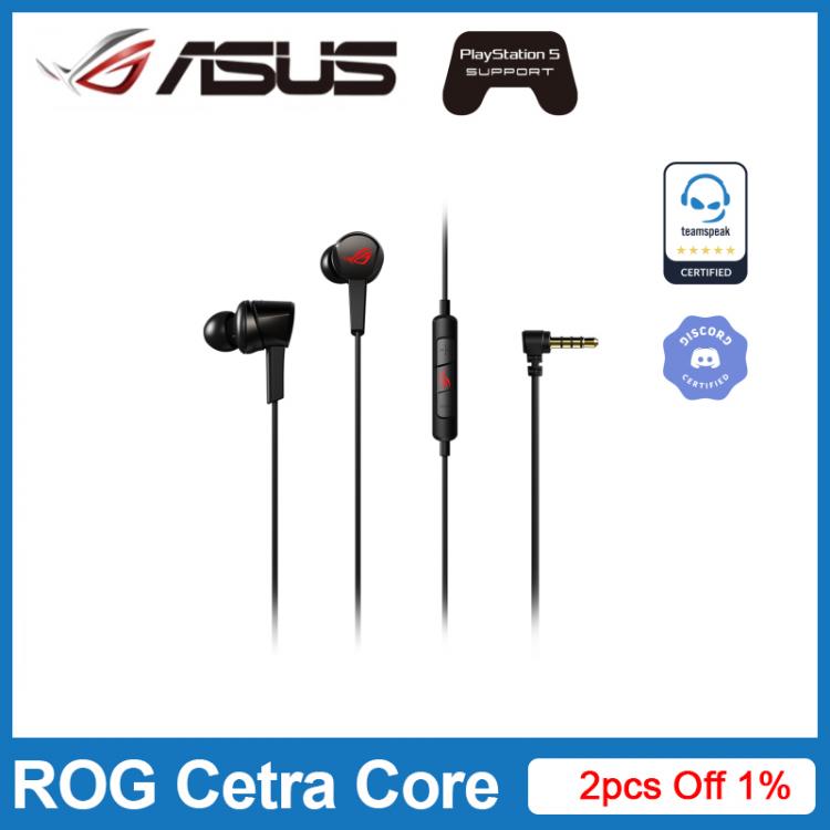 all in one place אביזרים ASUS ROG Cetra Core In-ear Gaming Headphones With 10mm ASUS Essence Drivers For PC Laptop Mobile PS5 Nintendo Switch ROG 3 5 5S