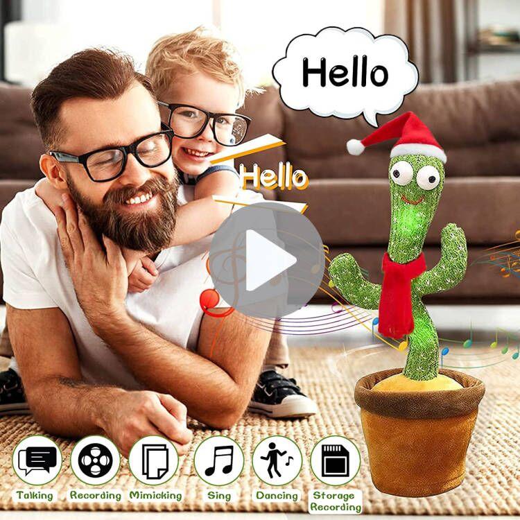 all in one place עיצוב פנים Christmas Gifts  Dancing Cactus Electron Plush Toy Soft Plush Doll Babies Cactus That Can Sing And Dance Voice Interactive Bled