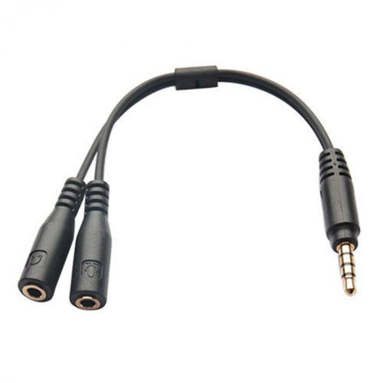 all in one place אביזרים 1Pc 3.5mm Stereo Audio Male To 2 Female  Adapters Converters Headset Mic Splitter Cable Adapter Mobile Phone Accessories