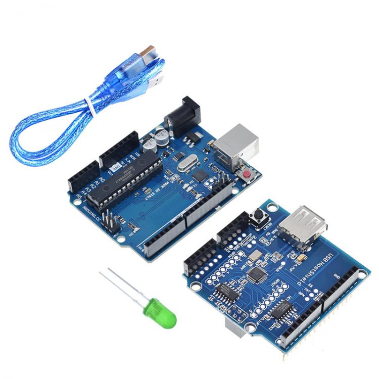 all in one place אביזרים USB Host Shield 2.0 Compatible for Google ADK+UNO R3 Arduino Official box Development Board ATmega16U2+MEGA328P with USB cable