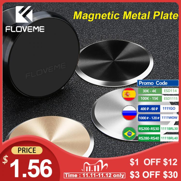 all in one place אביזרים FLOVEME Metal Plate Magnetic Disk For Car Phone Holder Magnet Iron For Car Mount Phone Holder Stand Sticker Accessories