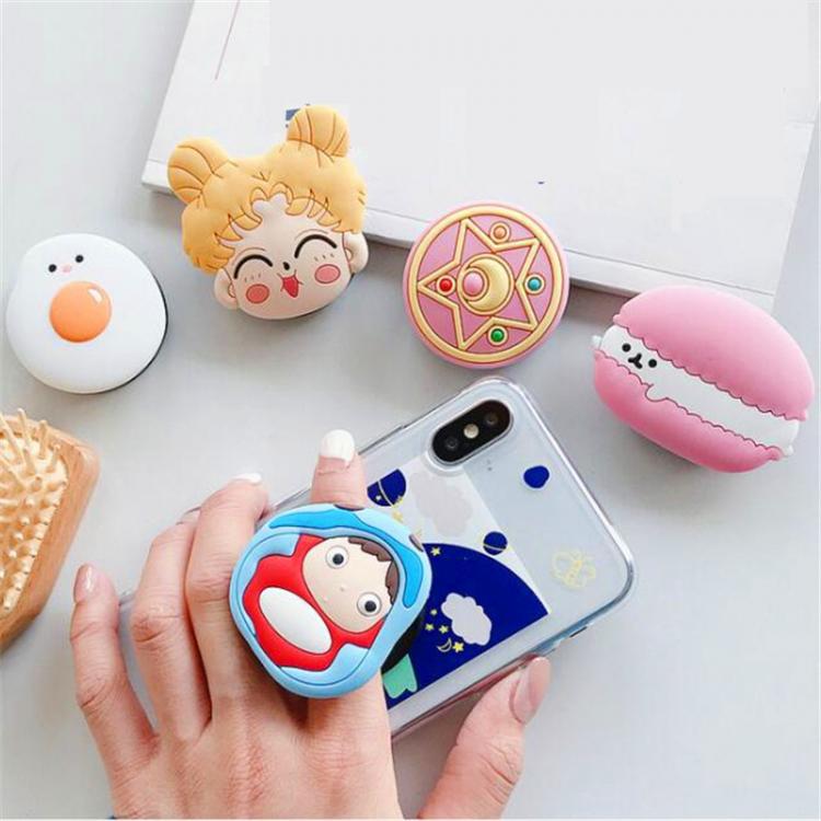 all in one place אביזרים Foldable Mobile Phone Bracket Cute Animal Socket Air bag Phone Egg Finger Ring Holder Phone Holders Stand For Mount Phone Case
