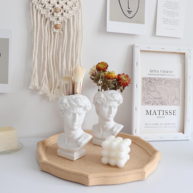 all in one place עיצוב פנים W&G Ins David Makeup Brush Bucket Beauty Brush Desktop Storage Box Student Penholder Vase Decoration Ornament Pen Holder Vase