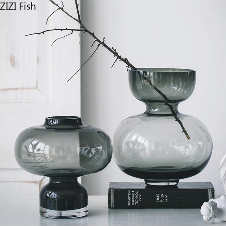 all in one place עיצוב פנים Creative Geometric Glass Vase Crafts Living Room Desktop Flower Arrangement Vase Hydroponic Modern Home Decoration Accessories