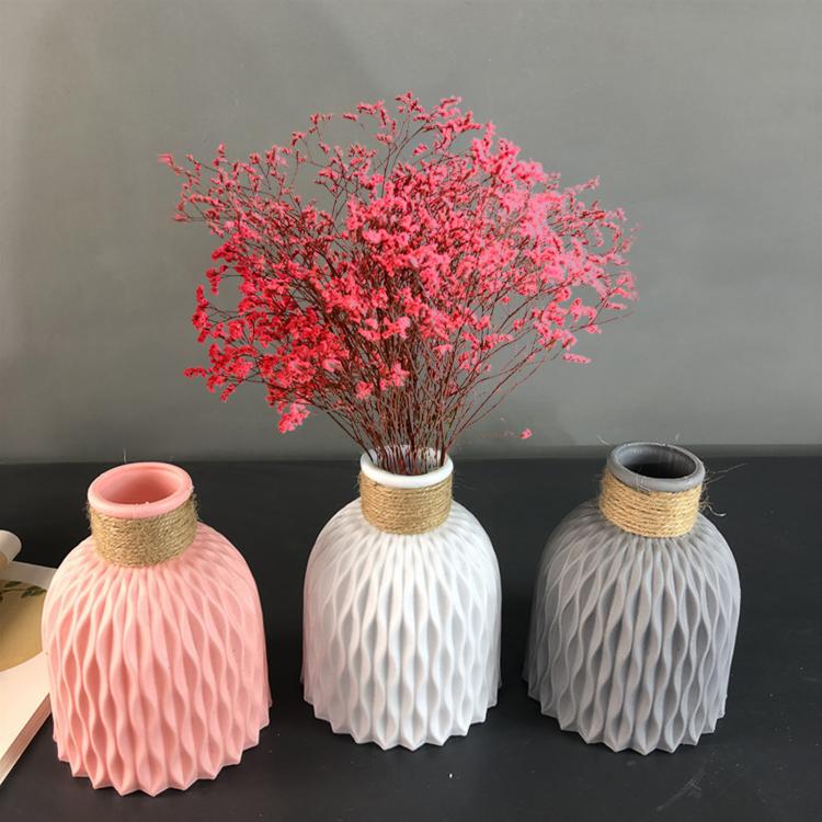 all in one place עיצוב פנים Plastic Vases Home Decor Anti-ceramic Vases Imitation Rattan Flower Vase European Wedding Modern Decorations Unbreakable Basket