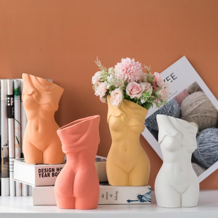 all in one place עיצוב פנים Body Vase Abstract Body Art Personality Ceramic Vase Decoration
