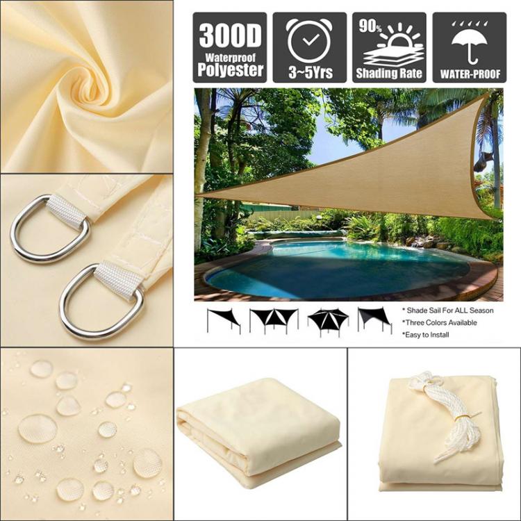 all in one place חצר וגינה outdoor awnings Waterproof Sun Shelter Triangle Sunshade Protection Outdoor Canopy Garden Patio Pool Shade Sail Awning Camping