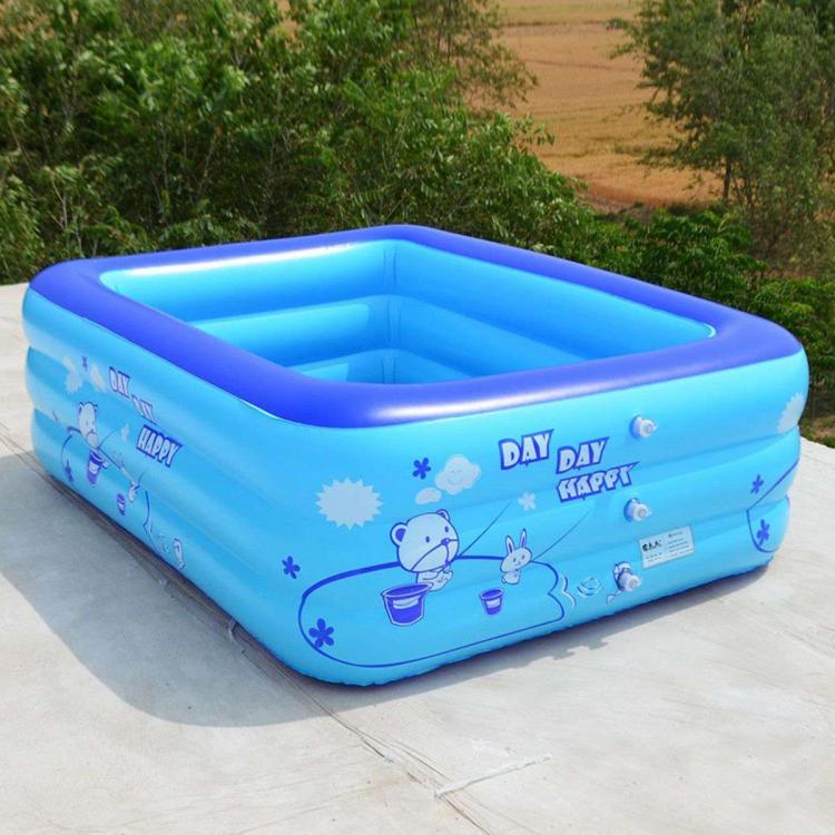 all in one place חצר וגינה 120CM 2/3Layers Inflatable Pool Children Swimming Pool Kids Baby PVC Inflatable Bathing Tub For Home Outdoor Inflatable Pool