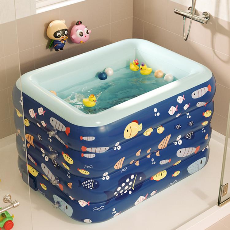 all in one place חצר וגינה Infant Swimming Pool Baby Home Indoor Folding Swimming Bucket Kids Newborn Children Wireless Automatic Infant Thickened Bathtub