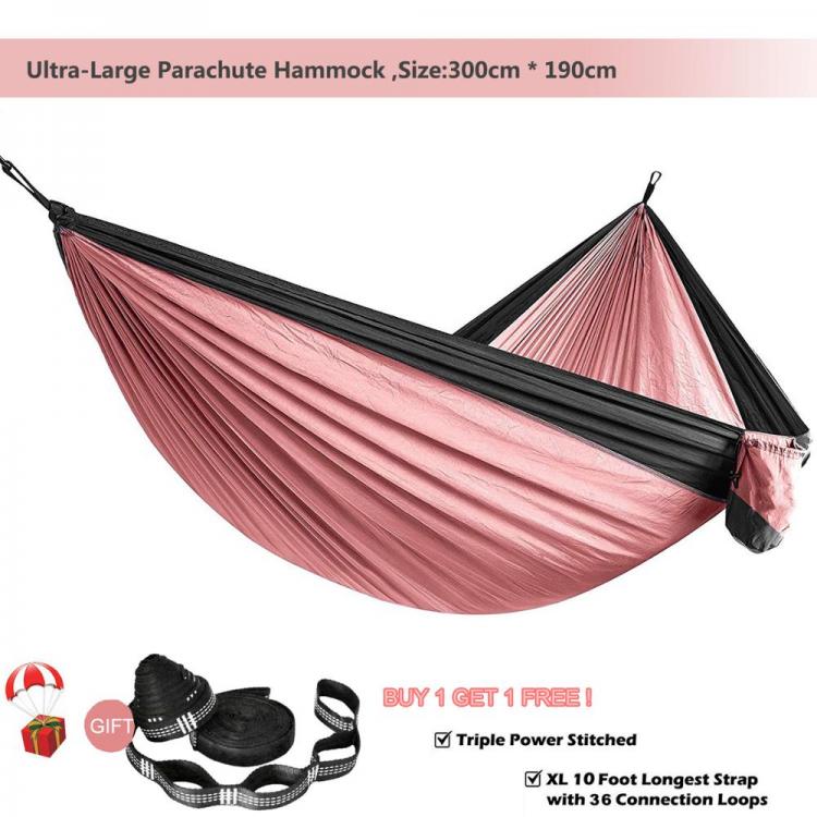 all in one place חצר וגינה Ultra-Large Light weight Parachute Hammock Camping Survival Garden Hunting Leisure Hamac Travel Double Person Hamak Ramac