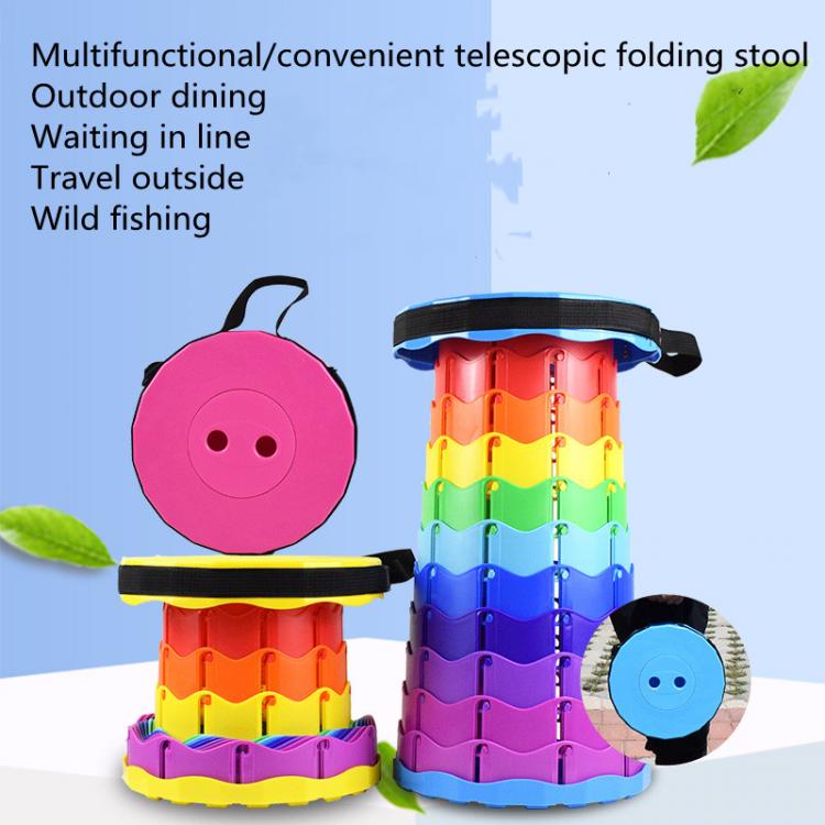 all in one place חצר וגינה Telescopic stool Banco plegable Shrink Outdoor chair Camping chair Sillas plegables Taburete plegable  Folding Tabouret pliant