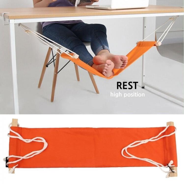 all in one place חצר וגינה Creative Simple Foot Hammock Lazy Casual Desk Rest Foot Put Feet Foot Swing Footrest