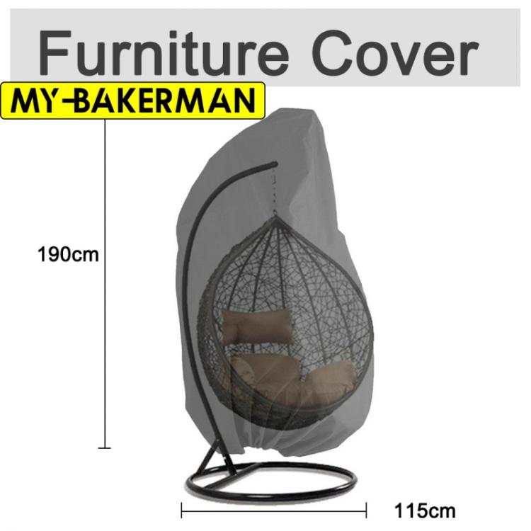 all in one place חצר וגינה Garden Outdoor Swing Hanging Chair Bird Egg Shaped Dust Cover Universal Waterproof Cover Polyester Furniture Waterproof UV Cover