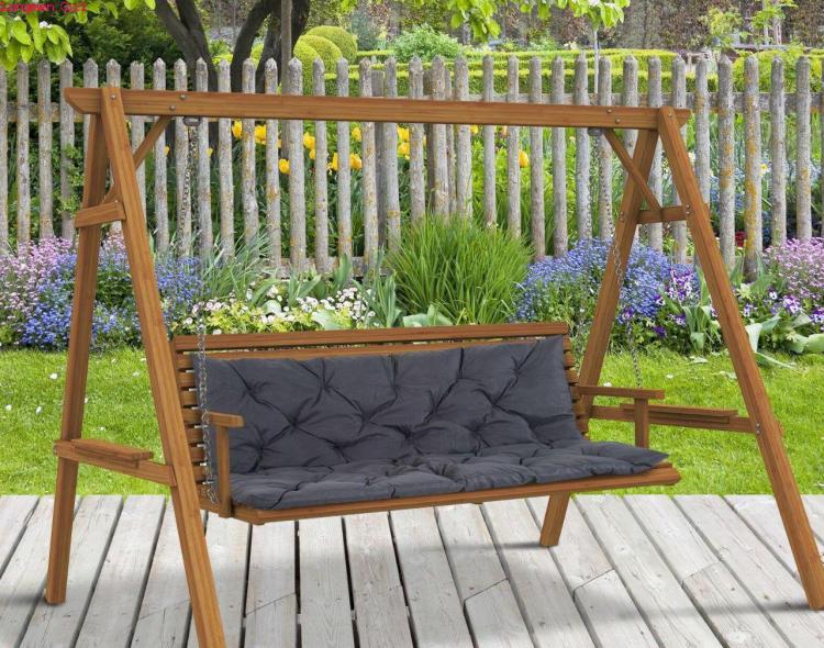 all in one place חצר וגינה 3 Sizes Outdoor Garden Swing Hanging Chair Cushion Garden Bench Mat Furniture Set