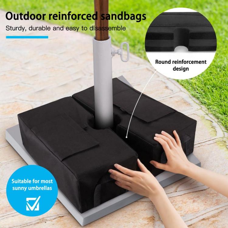 all in one place חצר וגינה Outdoor Patio Umbrella Base Weight Bag Weatherproof Parasol Umbrella Heavy Duty Sand Bags Stand Base for Home Hotel Use