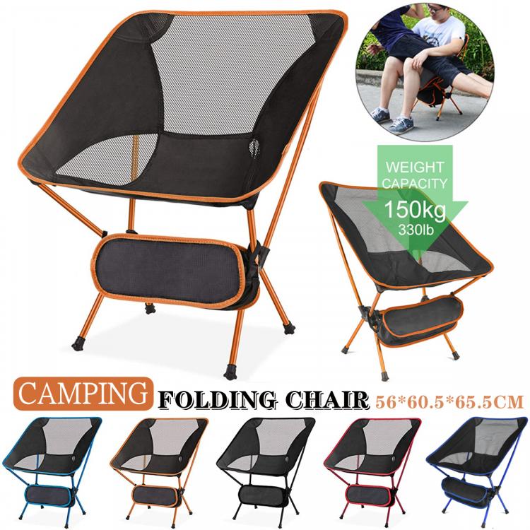 all in one place חצר וגינה Ultralight Camping Chair with Handbag Portable Stool Outdoor Camping Folding Beach Chair for Picnic Travel Hiking Fishing Chairs
