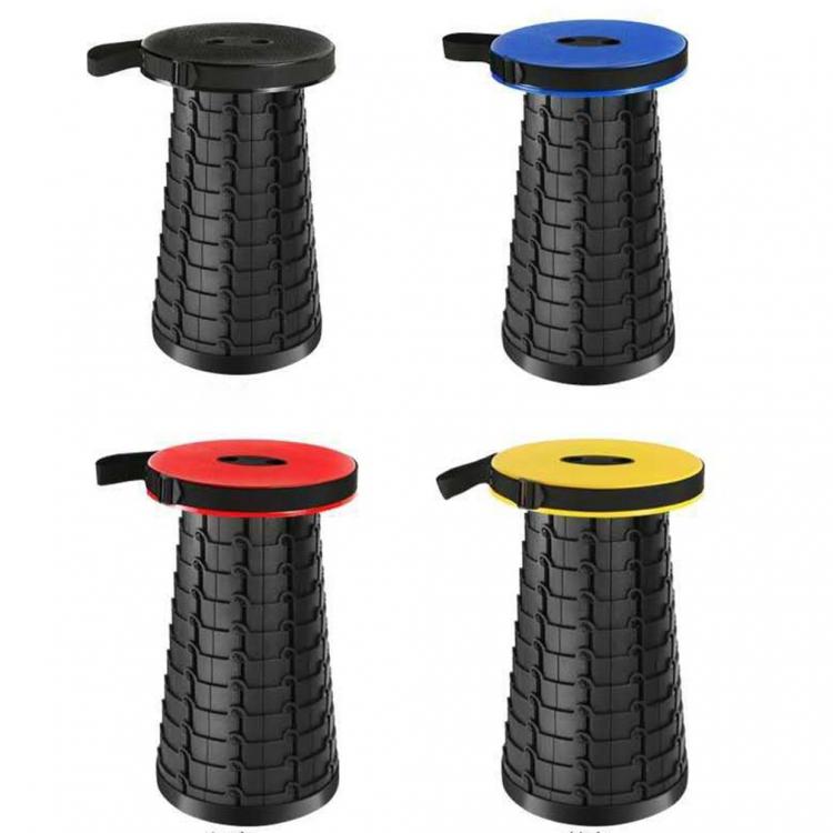all in one place חצר וגינה Portable Retractable Foldable Chair Light Weight Strong Adjustable Plastic Stool For Fishing And Traveling Adjust Height Seat
