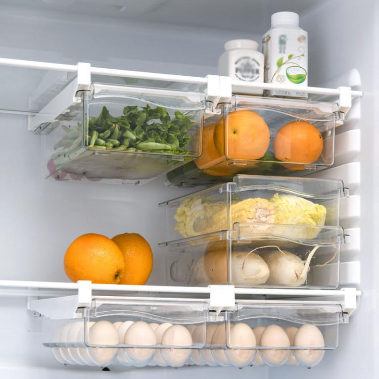all in one place כלי מטבח ובישול Plastic Storage Containers Drawer Organizer Boxes Plastic Box Storage Egg Refrigerator Organizer Drawer Transparent Adjustable