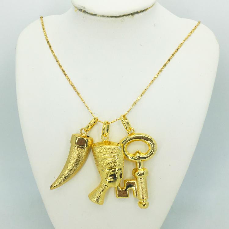 all in one place תכשיטי אופנה Wholesale new dubai gold jewelry women's fashion necklace boutique jewelry set wedding necklace 24k gold design necklace