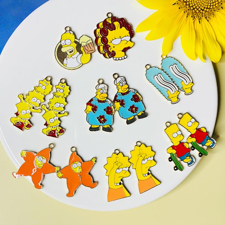 all in one place תכשיטי אופנה 10pcs Alloy Enamel Pendant Charm Cartoon Classic Anime Earrings Accessories DIY Designer Charm Jewelry Necklace Keychain