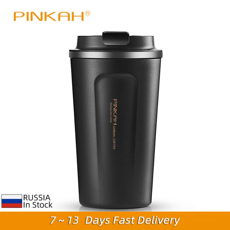 all in one place כלי מטבח ובישול Hot Sale 380 & 510ml 304 Stainless Steel Thermo Cup Travel Coffee Mug with Lid Car Water Bottle Vacuum Flasks Thermocup for Gi