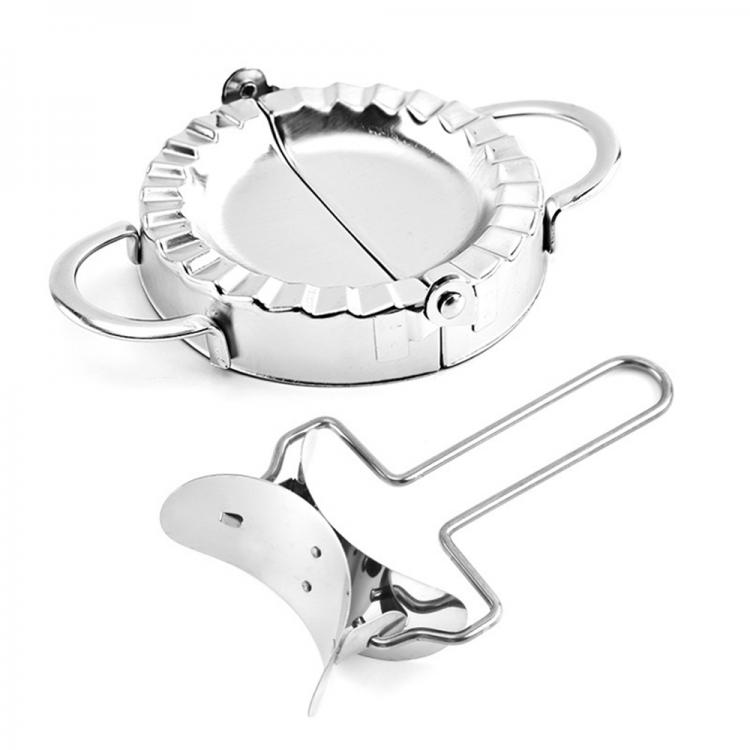 all in one place כלי מטבח ובישול 2pcs Stainless Steel Dumpling Maker Set Dough Cutter Dumpling Mould Pie Ravioli Kitchen Pastry Tools Home Kitchen Accessories