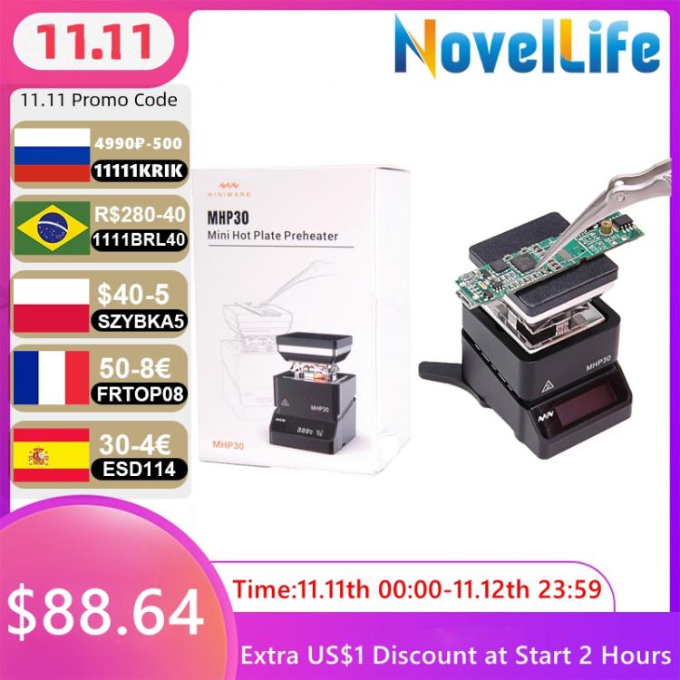 all in one place כלי עבודה MHP30 Mini Hot Plate SMD Preheater Preheating Rework Station PCB Board Soldering Desoldering Heating Plate LED Strip Repair Tool