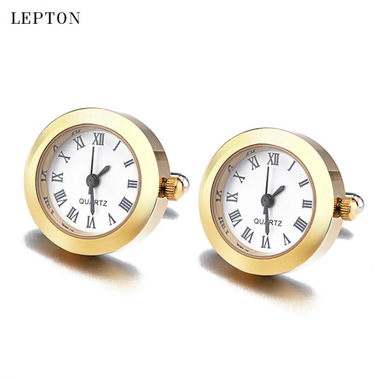 all in one place תכשיטי גברים Hot Sale Battery Digital Watch Cufflinks For Men Lepton Real Clock Cufflinks Watch Cuff links for Mens Jewelry Relojes gemelos