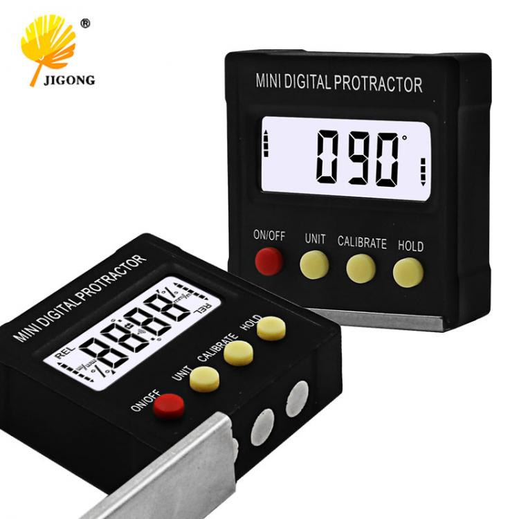 all in one place כלי עבודה 360 Degree Mini Digital Protractor Inclinometer Electronic Level Box Magnetic Base Measuring Tools