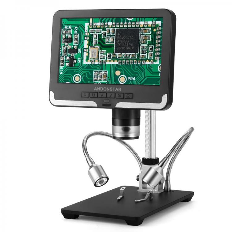 all in one place כלי עבודה Andonstar Hot Digital Microscope for Soldering AD206 1080P Soldering Microscope for Phone Watch Repairing SMD/SMT Black & Whit